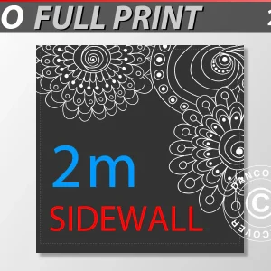 Bedruckte Seitenwand 2m für FleXtents PRO