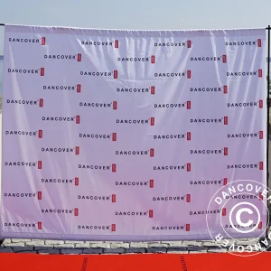 Hintergrundständer mit Digitaldruck, 300x240cm, schwarz