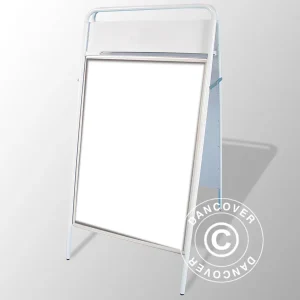 Kundenstopper, 68x132cm, Weiß