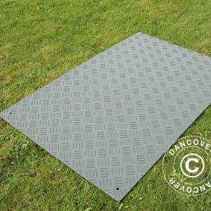 Partyboden und Bodenschutzmatte, 0,96 m², 80x120x0,6cm, grau, 1 St.