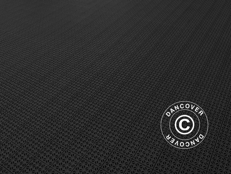 Kunstoffboden, Basic, Multiplate, Schwarz, 1,23 m² (4 Stk) - Imagen 3