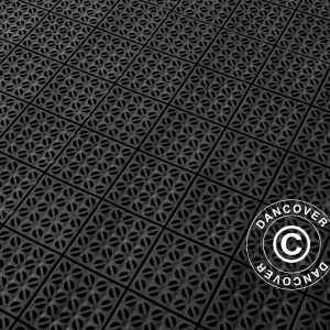 Kunststoffboden Basic, Multiplate schwarz, 18,45 m²