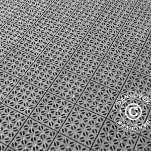 Kunststoffboden Basic, Multiplate Grau, 72,57 m²