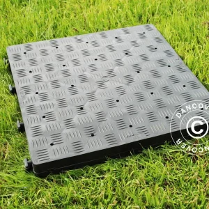 Kunstoffboden PRO 1 m², Anthrazit (4 St.)