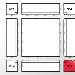 Bodenbelag Eckteil Nr. 3, Anthrazit