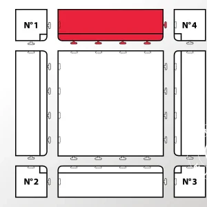 Kantenabschluss Oben, Anthrazit