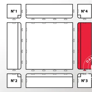 Kantenabschluss Rechts, anthrazit