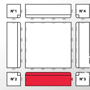 Kantenabschluss, Unten, anthrazit