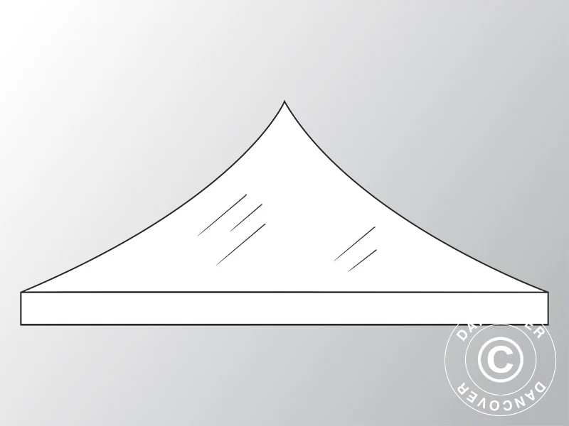 Dachplane für Faltzelt FleXtents PVC, 3x3m, Transparent