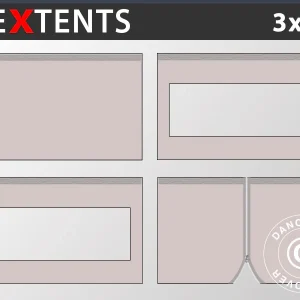 Seitenwand-Set für das Faltzelt FleXtents 3x3m, Latte