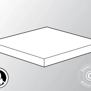 Flachdachplane für Faltzelt FleXtents® PRO/Xtreme Exhibition 3x3m, weiß, flammfest