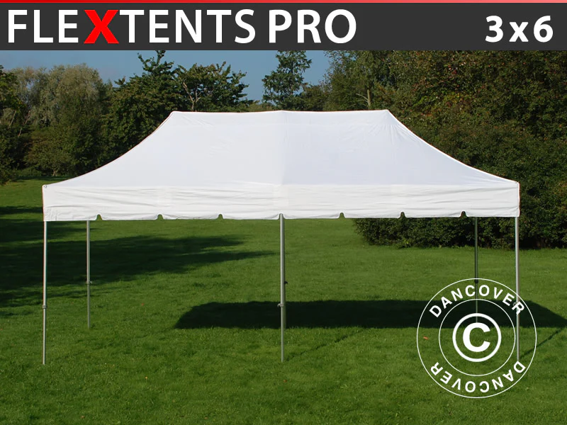 Faltzelt FleXtents PRO "Peaked" 3x6m Weiß
