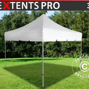 Faltzelt FleXtents PRO "Peaked" 3x3m Weiß