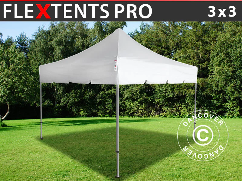 Faltzelt FleXtents PRO "Peaked" 3x3m Weiß - Imagen 2