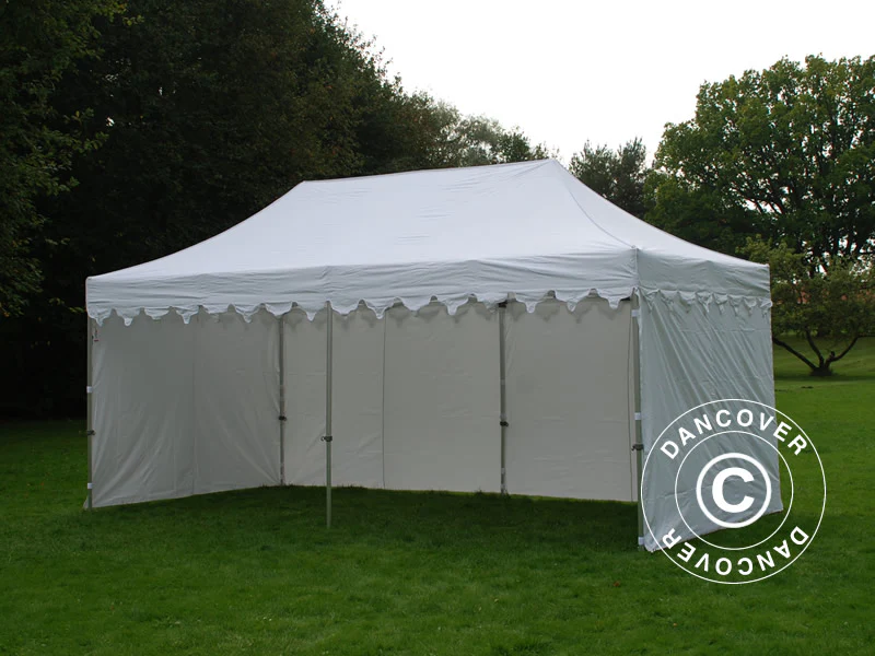 Faltzelt FleXtents PRO "Morocco" 3x6m Weiß, mit 6 Seitenwänden - Imagen 5