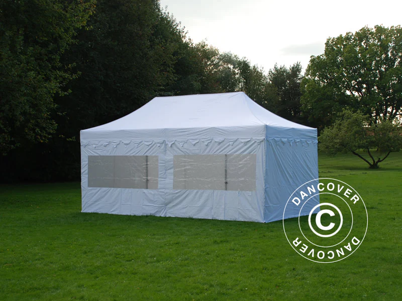 Faltzelt FleXtents PRO "Morocco" 3x6m Weiß, mit 6 Seitenwänden - Imagen 6