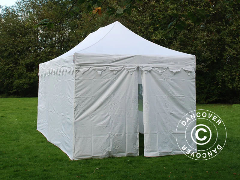 Faltzelt FleXtents PRO "Morocco" 3x6m Weiß, mit 6 Seitenwänden - Imagen 8