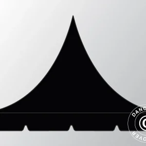 Dachplane für Faltzelt FleXtents PRO Pagoda 3x6m, Schwarz