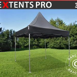 Faltzelt FleXtents PRO Peak Pagoda 3x3m Schwarz