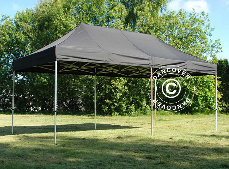 Faltzelt FleXtents Xtreme 60 3x6m Schwarz, mit 6 Seitenwänden - Imagen 3
