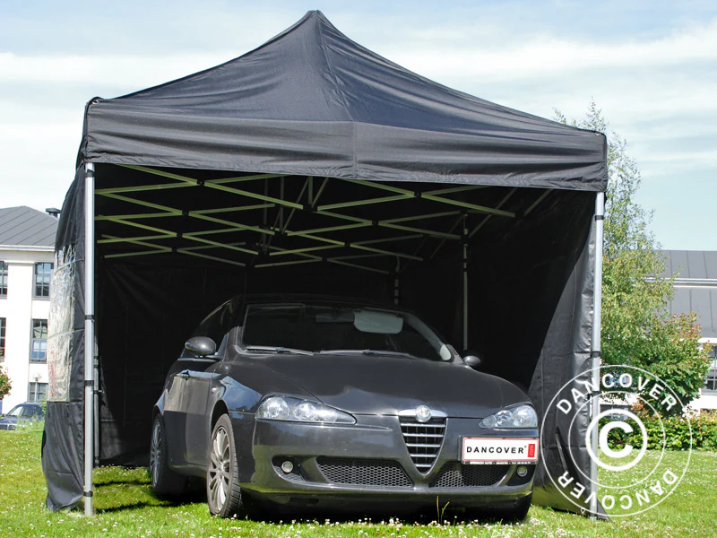 Faltzelt FleXtents Xtreme 60 3x6m Schwarz, mit 6 Seitenwänden - Imagen 6