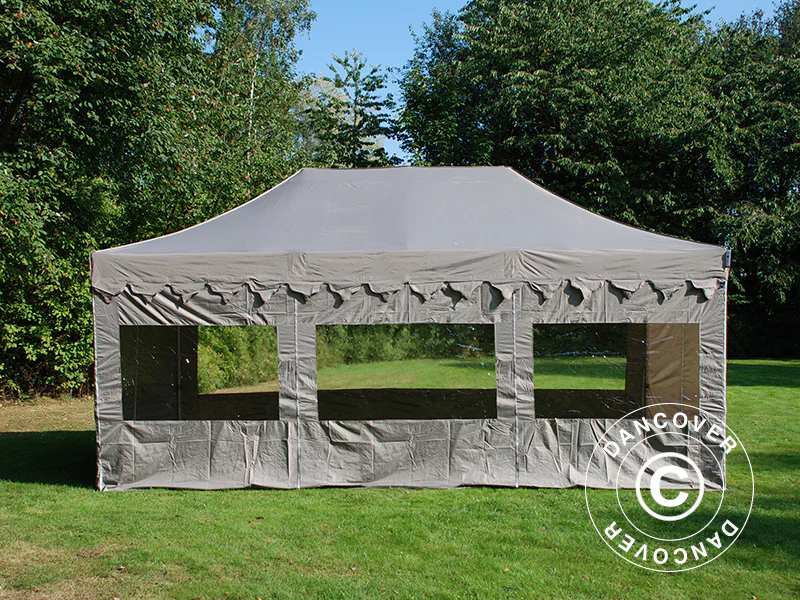 Faltzelt FleXtents PRO "Morocco" 4x6m Latte, mit 8 Seitenwänden - Imagen 4