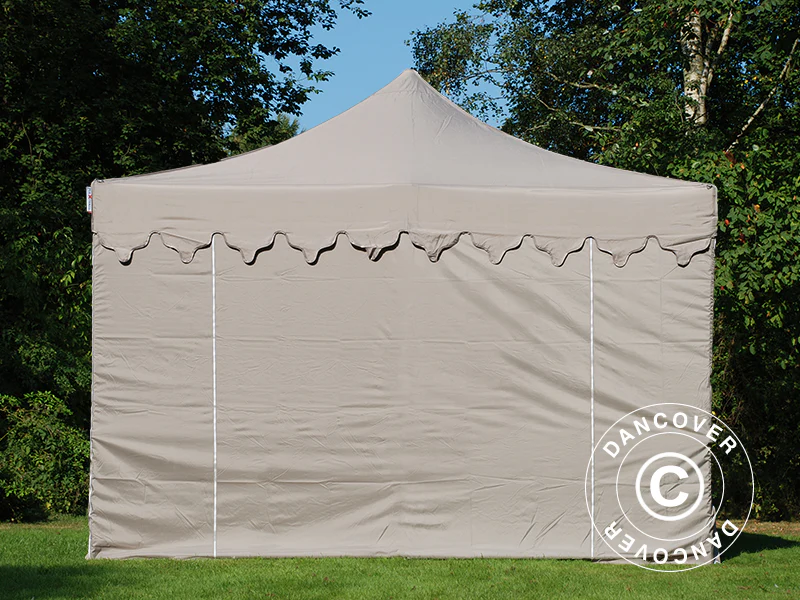 Faltzelt FleXtents PRO "Morocco" 4x6m Latte, mit 8 Seitenwänden - Imagen 5