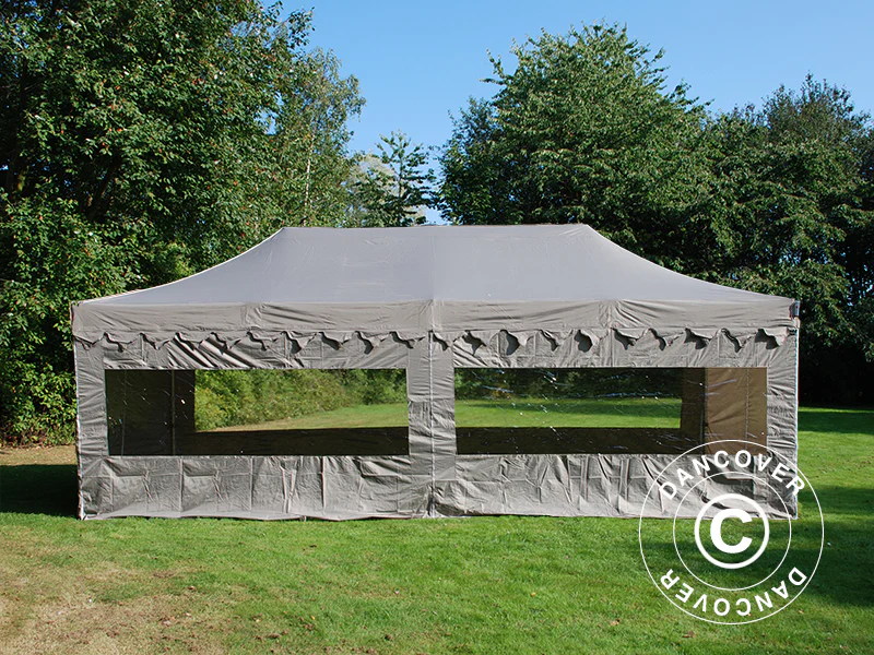 Faltzelt FleXtents PRO "Morocco" 4x8m Latte, mit 6 Seitenwänden - Imagen 3