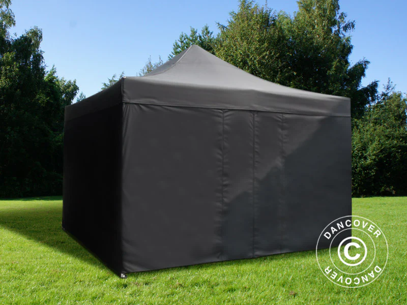 Faltzelt FleXtents Xtreme 60 4x4m Schwarz, mit 4 Seitenwänden - Imagen 3