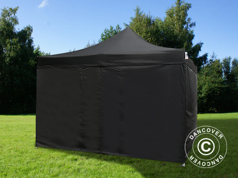 Faltzelt FleXtents Xtreme 60 4x4m Schwarz, mit 4 Seitenwänden - Imagen 6