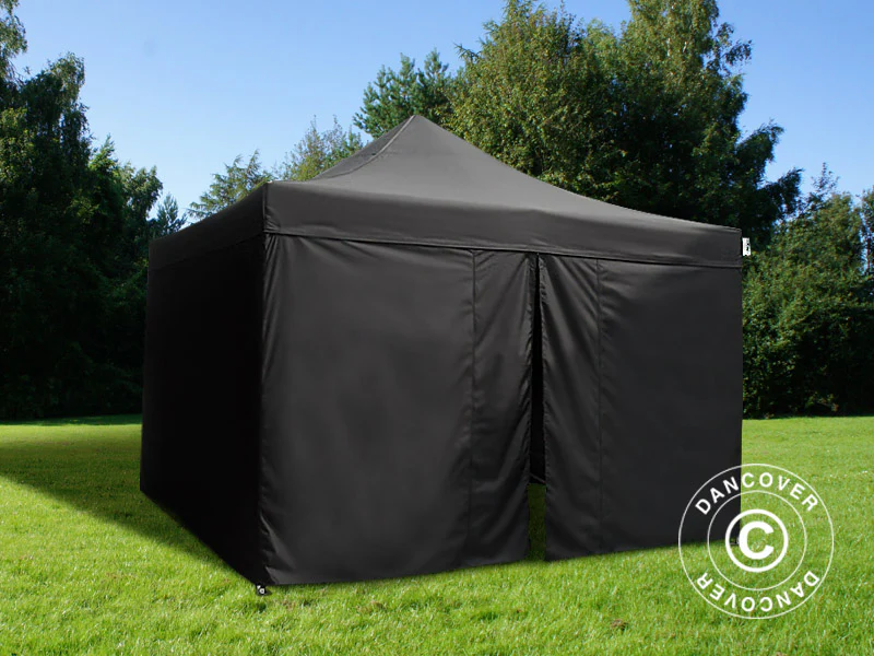 Faltzelt FleXtents Xtreme 60 4x4m Schwarz, mit 4 Seitenwänden - Imagen 7