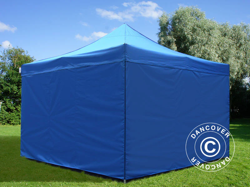 Faltzelt FleXtents Xtreme 60 4x4m Blau, mit 4 Seitenwänden - Imagen 4