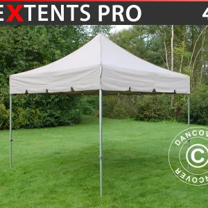 Faltzelt FleXtents PRO "Peaked" 4x4m Latte