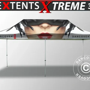 Faltzelt FleXtents Xtreme 50 mit vollflächigem Digitaldruck, 3x6m