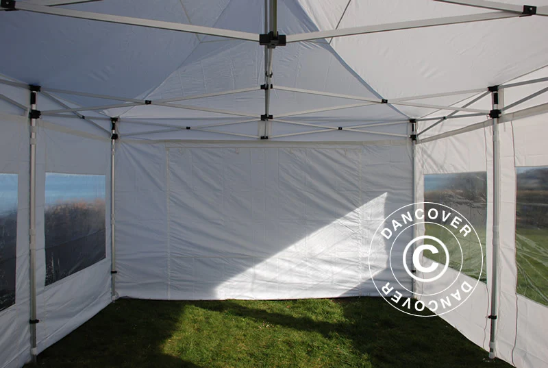 Faltzelt FleXtents Xtreme 50 4x6m Weiß, mit 8 Seitenwänden - Imagen 8