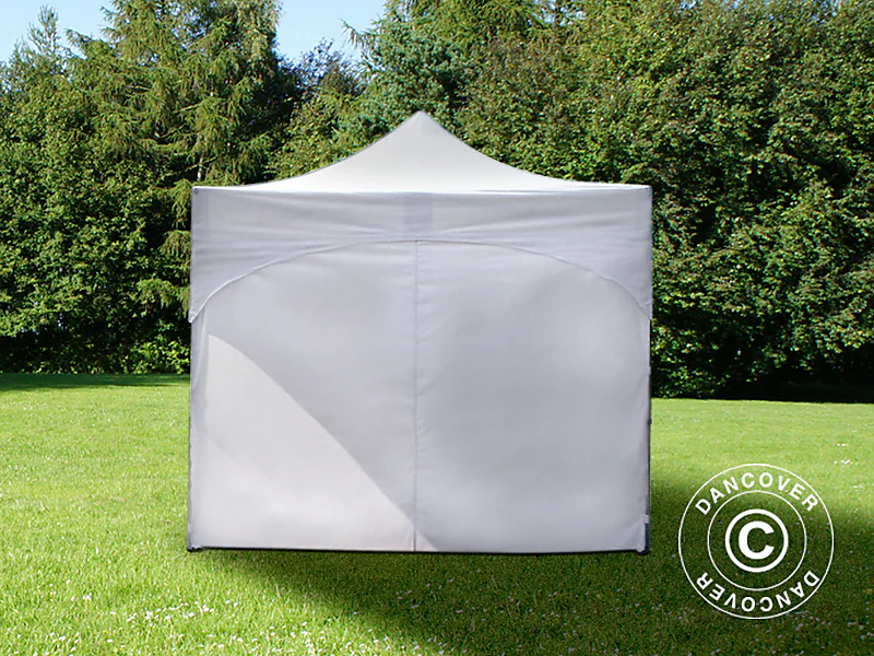 Faltzelt FleXtents PRO "Arched" 3x3m Weiss, mit 4 Seitenwänden - Imagen 4