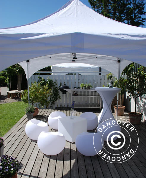 Faltzelt FleXtents PRO "Arched" 3x3m Weiss, mit 4 Seitenwänden - Imagen 9