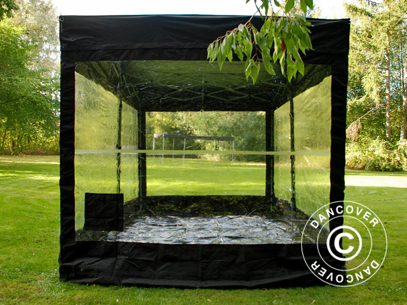 Faltgarage FleX Carcover, 3x6m, Schwarz - Imagen 3