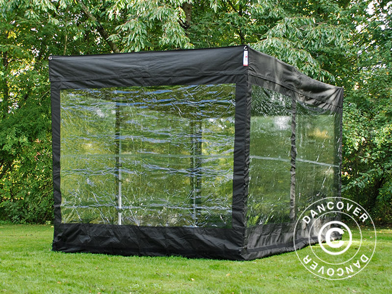 Faltgarage FleX Carcover, 3x6m, Schwarz - Imagen 4