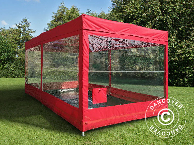 Faltgarage FleX Carcover, 2,5x5m, Rot - Imagen 3