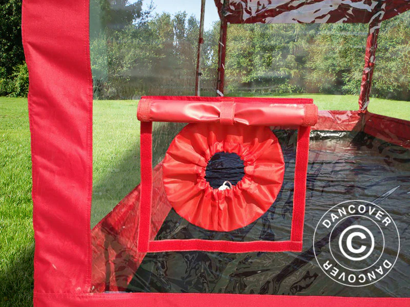 Faltgarage FleX Carcover, 2,5x5m, Rot - Imagen 5