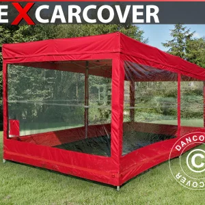 Faltgarage FleX Carcover, 3x6m, Rot