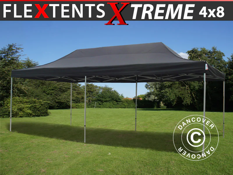 Faltzelt FleXtents Xtreme 60 4x8m Schwarz - Imagen 2