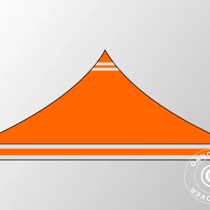 Dachplane für Faltzelt FleXtents 3x3m, Orange mit Reflektorbändern