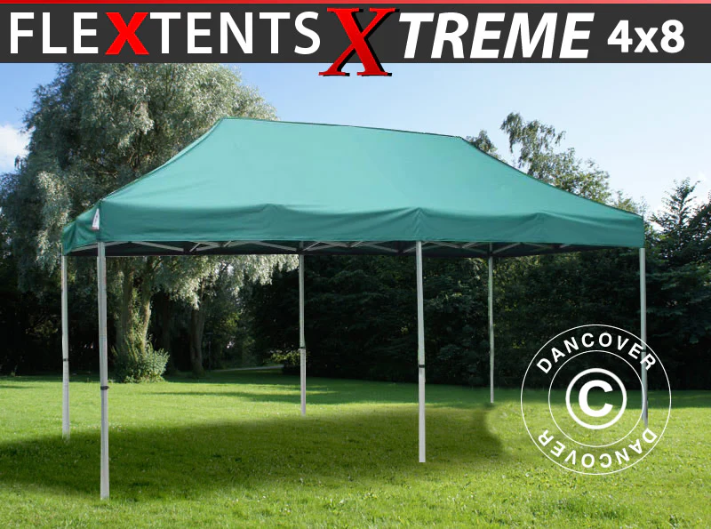 Faltzelt FleXtents Xtreme 60 4x8m Grün - Imagen 2