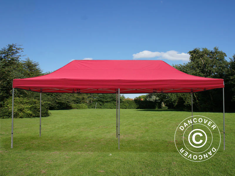 Faltzelt FleXtents Xtreme 60 4x8m Rot, mit 6 Seitenwänden - Imagen 4