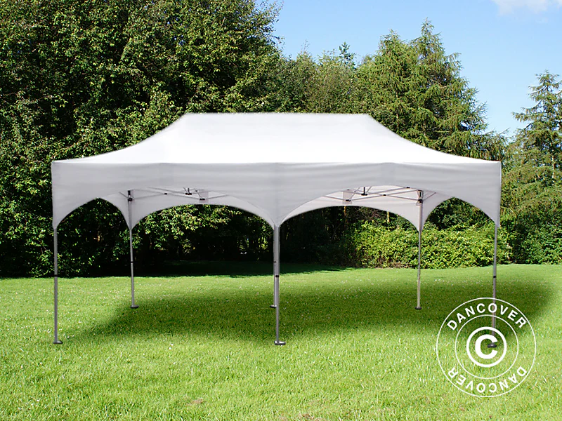 Faltzelt FleXtents PRO "Arched" 3x6m Weiss, mit 6 Seitenwänden - Imagen 5