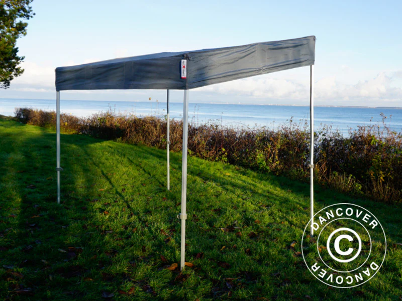 Faltzelt FleXtents PRO Trapezo 3x3m Grau, mit 4 Seitenwänden - Imagen 6