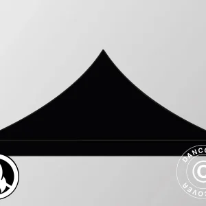 Dachplane für Faltzelt FleXtents 4x4m, Schwarz, Flammenhemmend