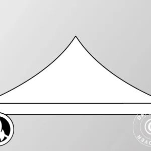 Dachplane für Faltzelt FleXtents 4x6m, Weiß, Flammenhemmend